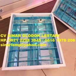 Lampu RM Stainless Mirror TL 2x10 Watt Ultraviolet Sterilisasi Kuman Virus Bakteri
